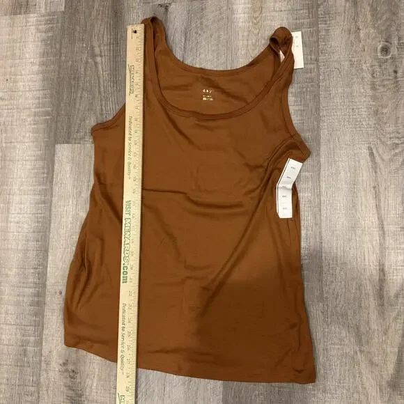 A New Day Women's Brown Casual Tank Top Size Xxl New With Tags, Fall, Winter - Picture 7 of 8